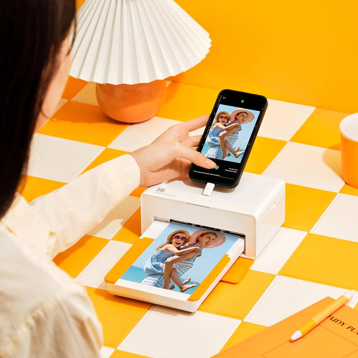 KODAK Dock Plus Portable Instant Photo Printer, Compatible with iOS, Android and Bluetooth DevicesFu