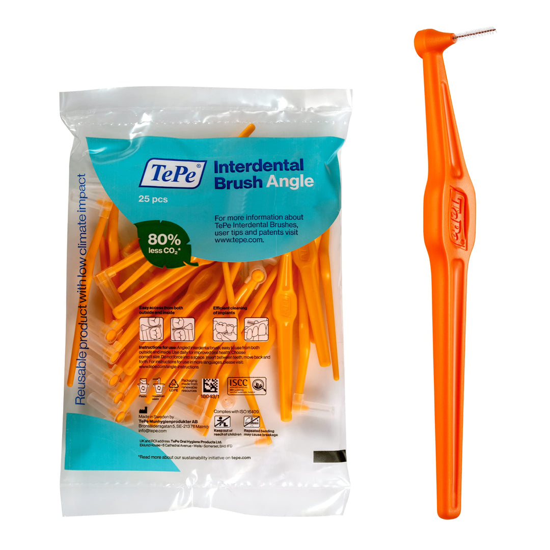 TePe Interdentalbürsten Angle ORANGE 0.45, 25 Stück Single, Single