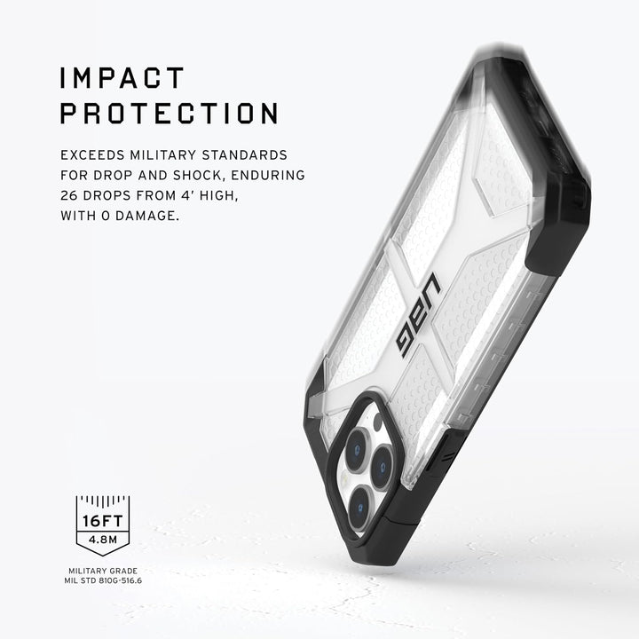 URBAN ARMOR GEAR Plasma Hülle kompatibel mit Apple iPhone 15 Pro [Wireless Charging kompatibles Cove