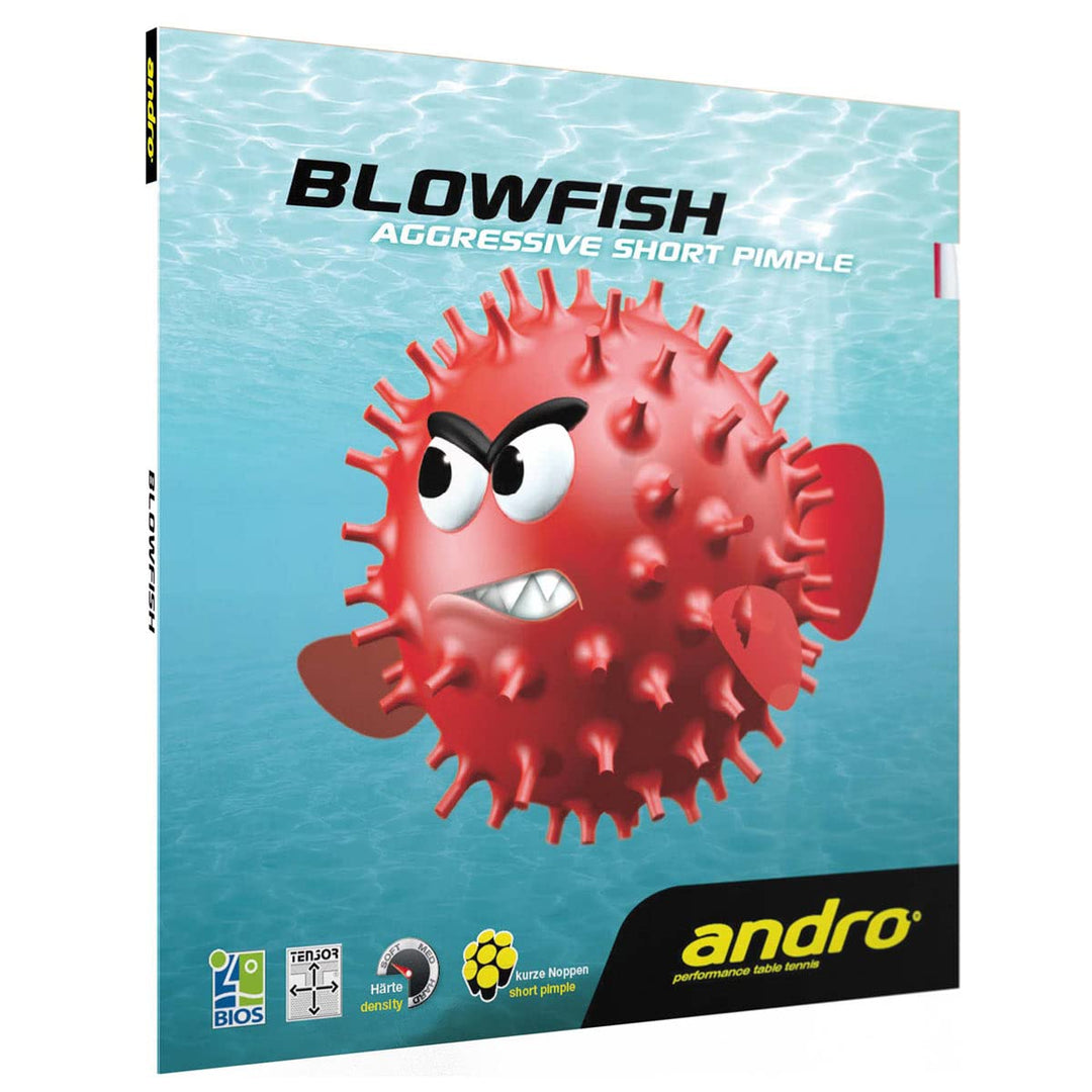 Andro Belag Blowfish rot 2,0 mm, rot 2,0 mm