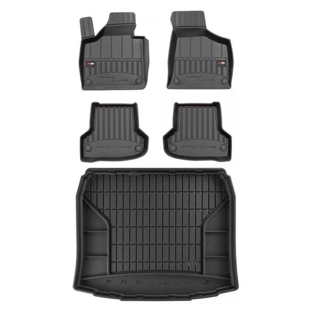M MOTOS Satz Gummifussmatten und Kofferraummatten für Audi A3 8P 2003-2013, Audi A3 Sportback 8P 200