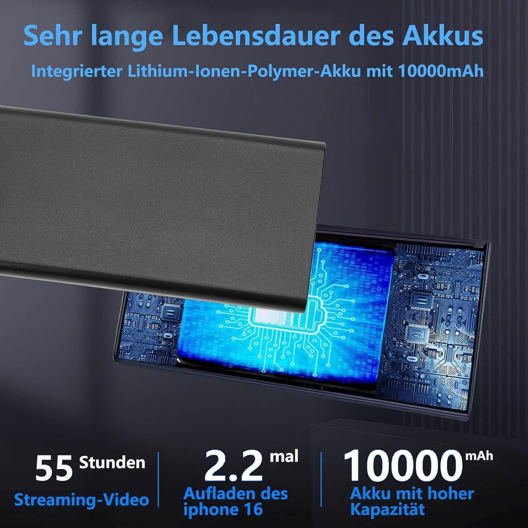 Mini-Kamera, tragbare Kamera, HD 1080P-Indoor-/Outdoor-Überwachungskamera, 55 Stunden Aufnahmezeit,