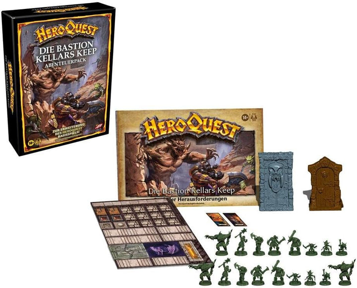 Hasbro Hill HeroQuest Die Bastion Kellars Keep Abenteuerpack, ab 14 Jahren, HeroQuest Basisspiel erf