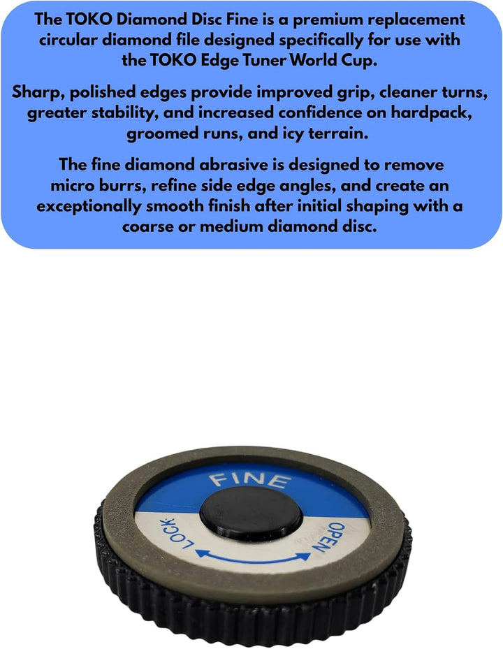 Toko Diamond Disc Schleifscheibe für Edge Tuner Worldcup, Farbe:Fine, Fine