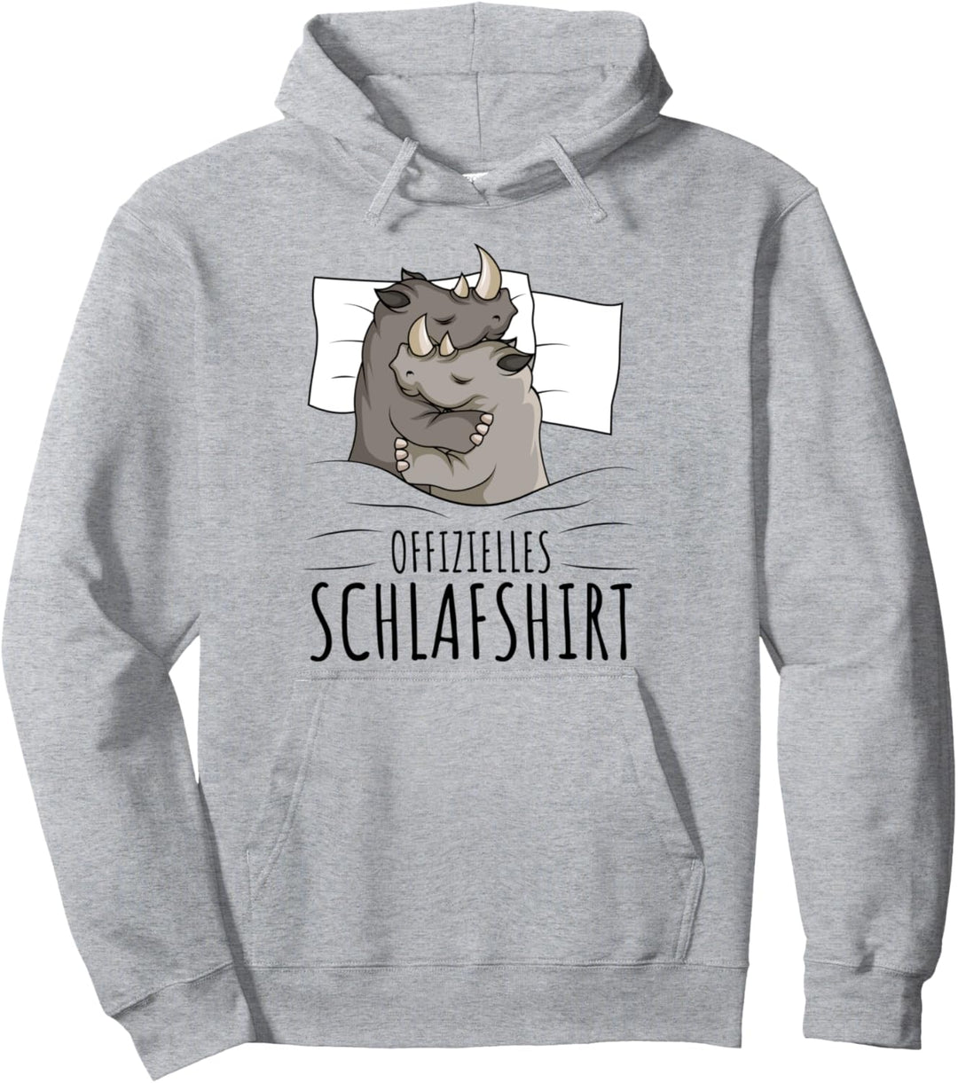 Offizielles Schlafshirt Nashorn Schlafanzug Pullover Hoodie