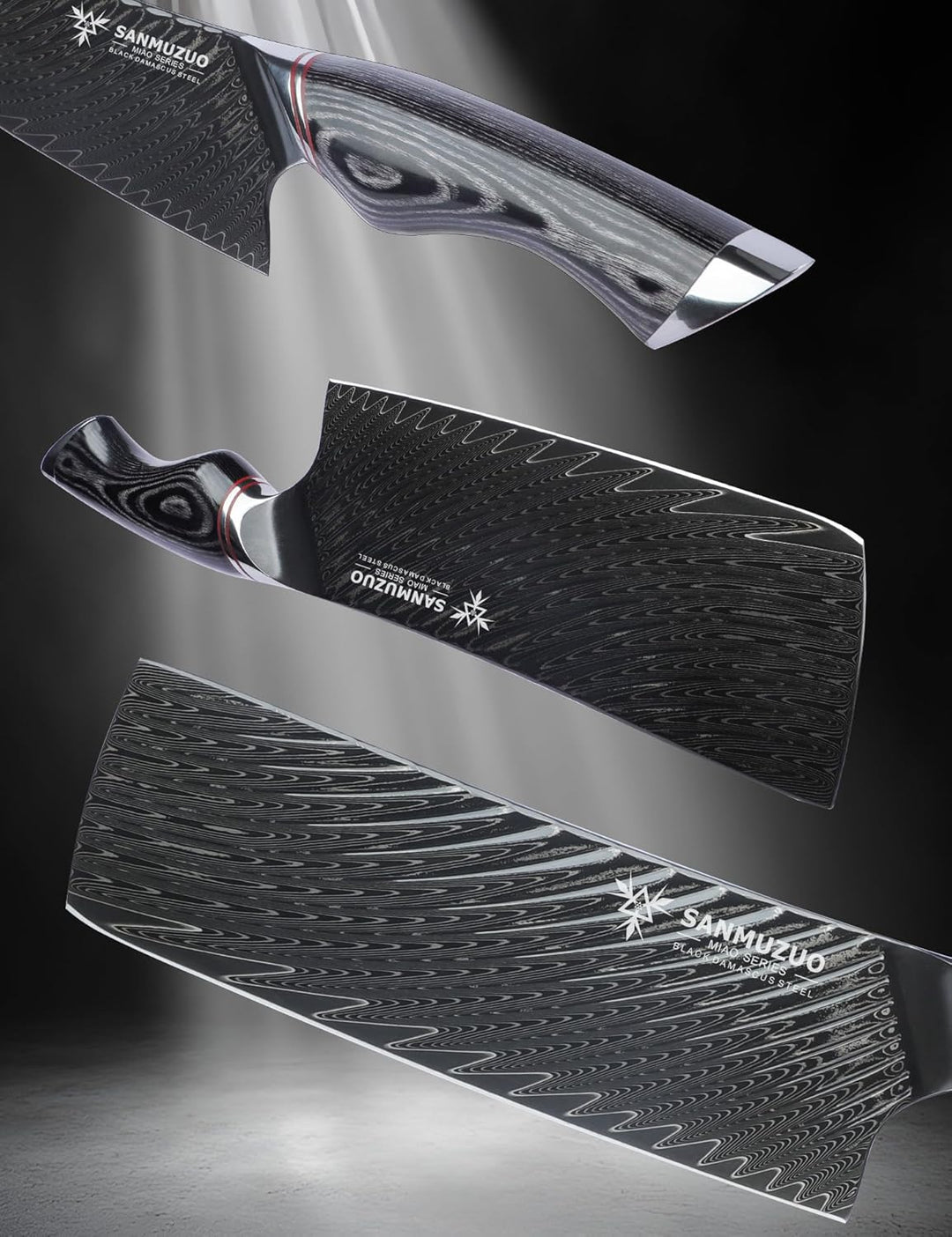 Japanisches 18 cm Nakirimesser – Professionelle Küchenmesser – Japanisches Usuba-Messer – Schwarzer