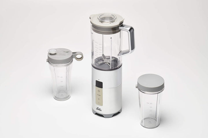 Solis Perfect Blender Pro Slim 8327 - Smoothie Maker aus Edelstahl - Mit Reinigungsfunktion - Mit Ei