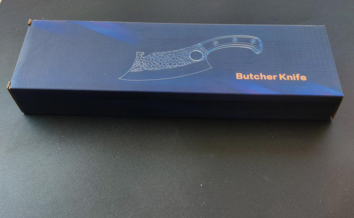 Hackmesser mit Holzgriff, Küchenmesser Scharf Hackbeil Kochmesser Profi Messer Handgeschmiedet Küche