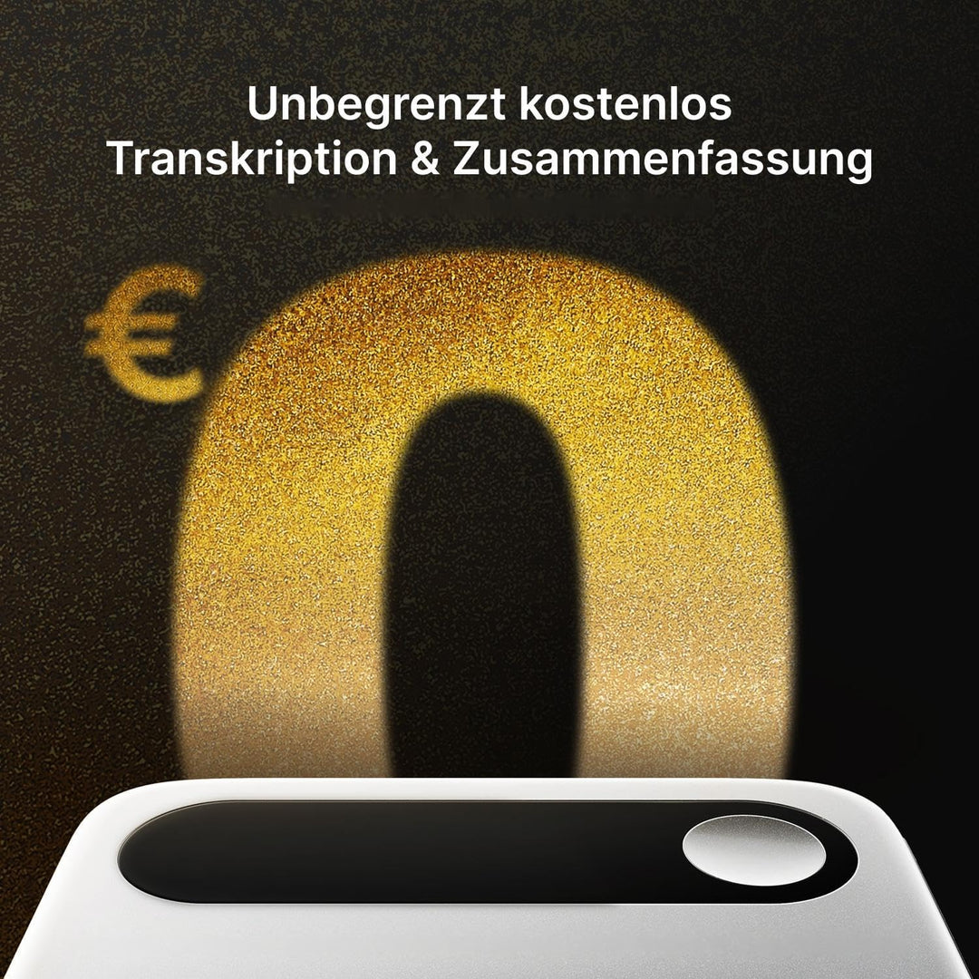 Comulytic Note Pro KI Digitales Diktiergerät mit Unbegrenzte Transkription & Zusammenfassen, Aufnahm