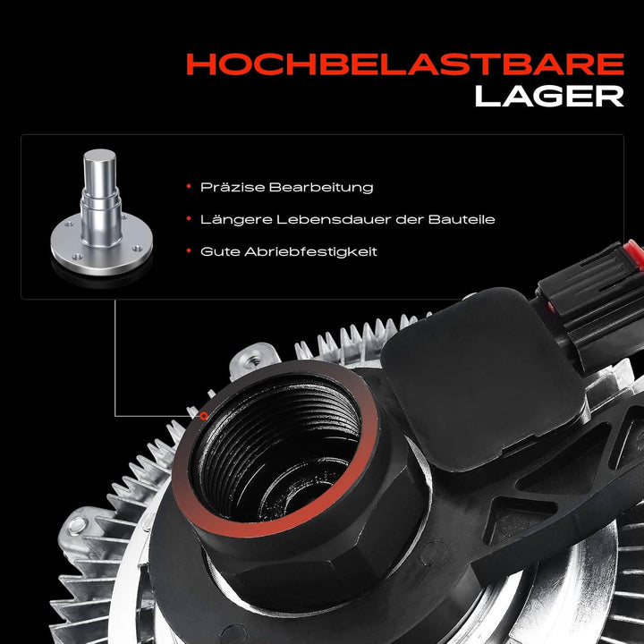 Frankberg Lüfterkupplung Kühlerlüfter Kompatibel mit 3er E46 330d 330xd 3.0L 2002-2005 3er Touring E