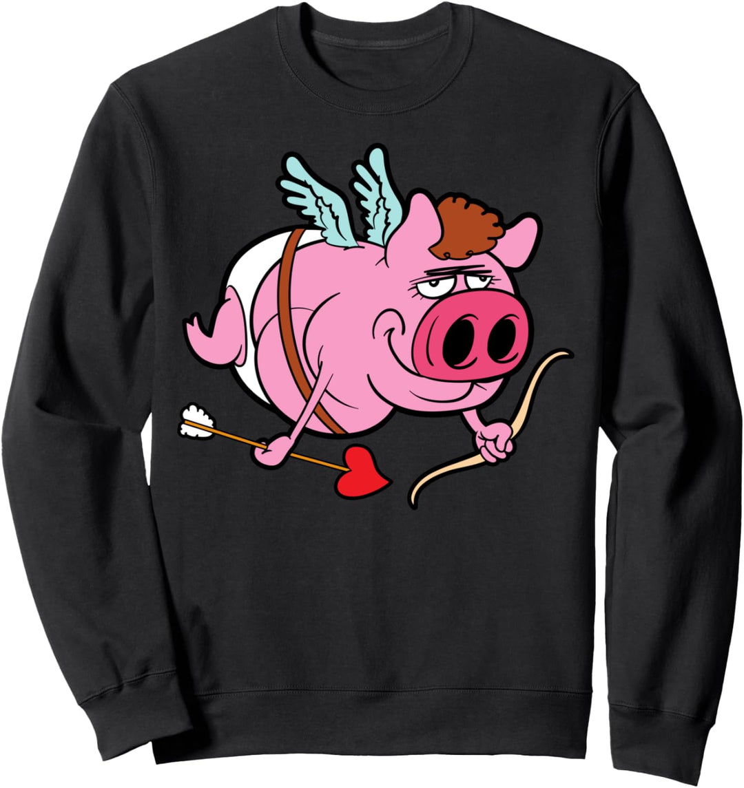 Romantisch Valentinstag Amor Love Herz Liebe Paar Freundin Sweatshirt