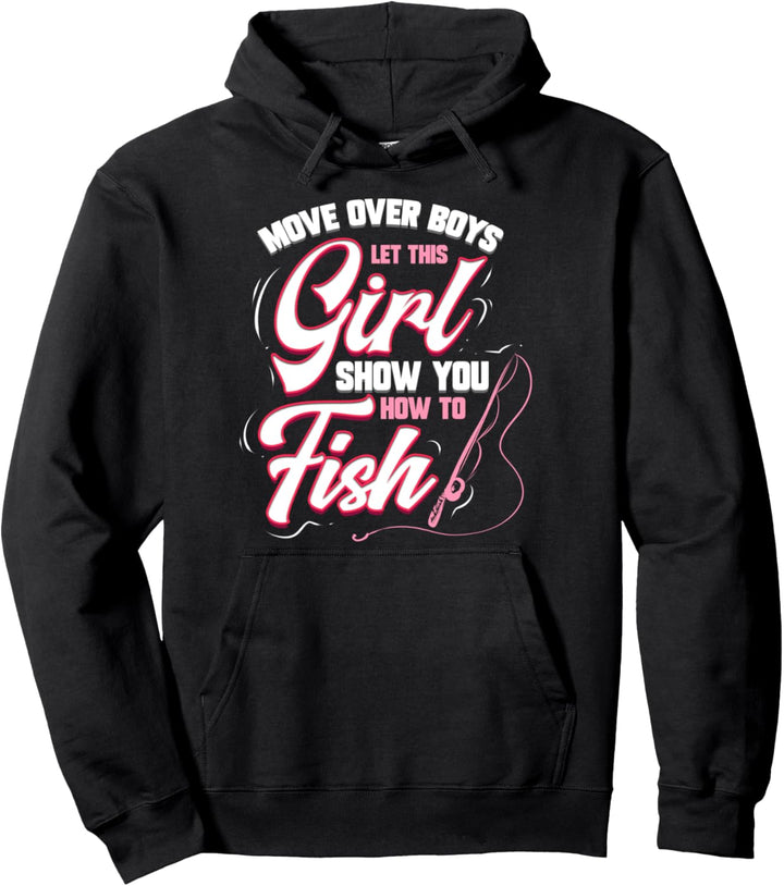Angler Frauen Geschenk für Fischer Freundin Angeln Ehefrau Pullover Hoodie