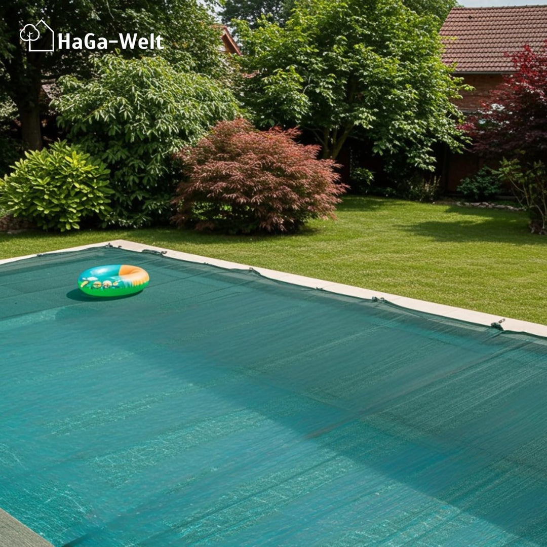 HaGa Premium Teichnetz & Pool Abdecknetz – 2,6 m Breite | 100m Länge | dunkelgrün – UV-beständiges,