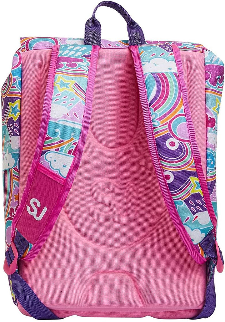 Sj Gang Ausziehbarer Rucksack Puppies Di, Rosa, Grund- und Mittelschule
