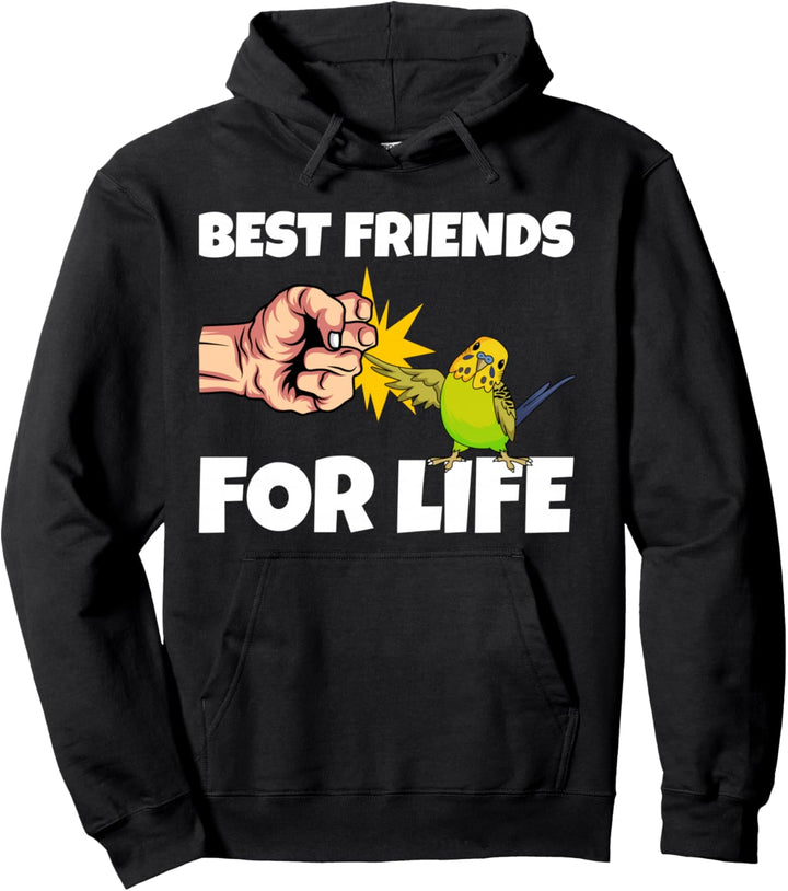 Wellensittich Best Friends for Life Sittich Vogel Geschenk Pullover Hoodie