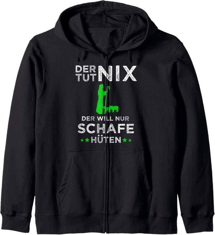 Schaf Schafe Schäfer Hirte Bauer Bauernhof Spruch Geschenk Kapuzenjacke