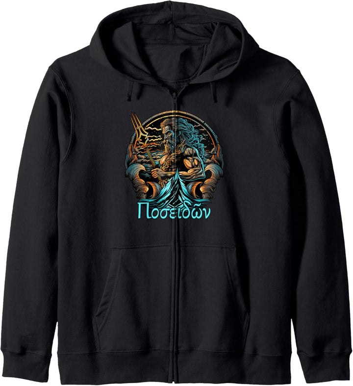 Poseidon Griechische Mythologie Gott Antike Griechenland Kapuzenjacke