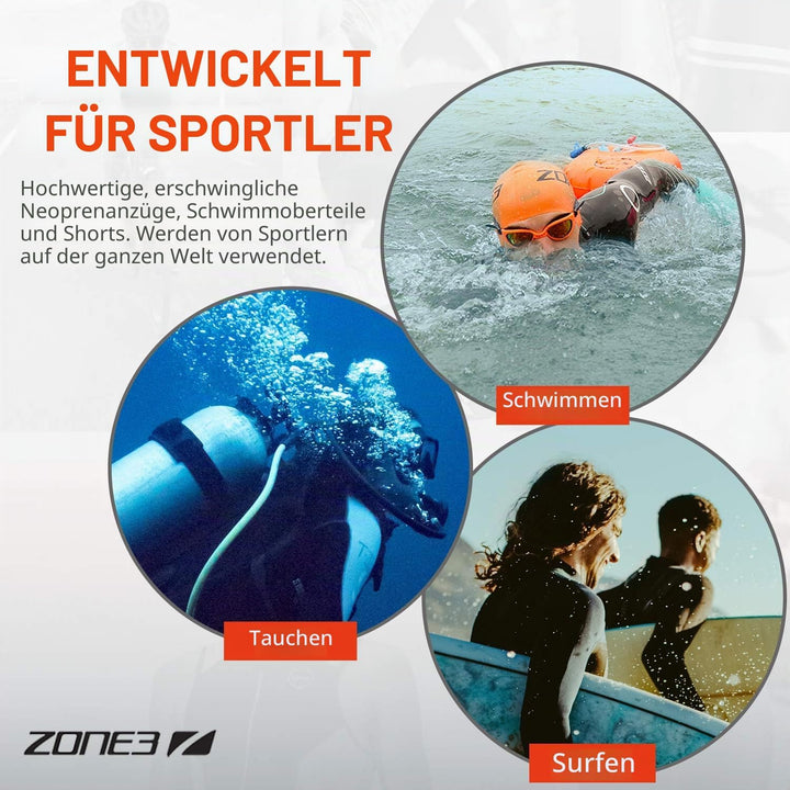 ZONE3 Neoprenhandschuhe Handschuhe L schwarz/rot, L schwarz/rot