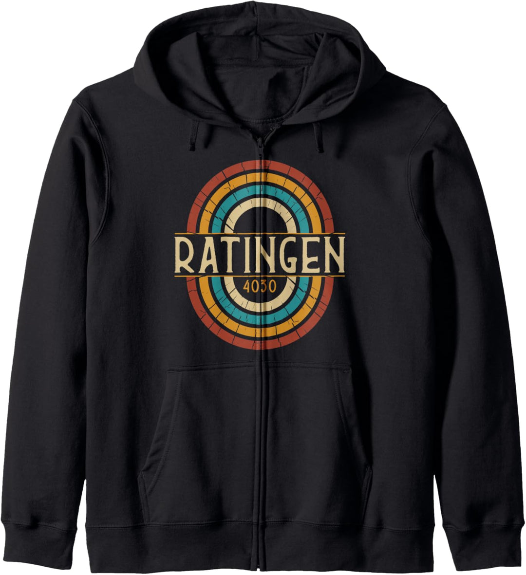 Vintage 4030 Ratingen Retro Alte Postleitzahl Kapuzenjacke