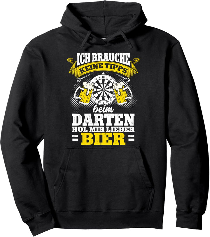 Dart Und Bier Dartspieler Spruch Dartscheibe Dartboard Darts Pullover Hoodie