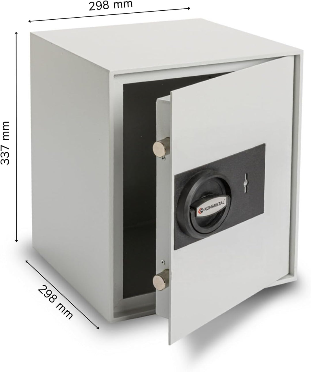 Konsmetall - Tresor für Zuhause Kolibri 2.0 34 S1, Safe Tresor mit Schlüssel Abschliessbar, Möbeltre