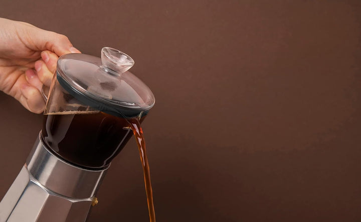 La Cafetière Verona Glas-Espressokocher, Chrom, 6 Tassen, Geschenkverpackung Chrome, Chrome