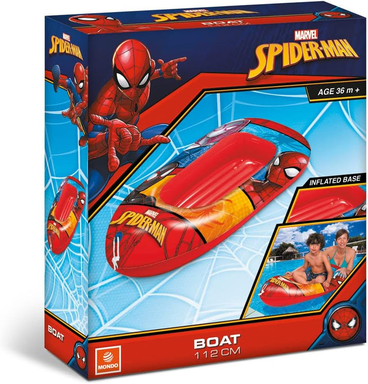 Mondo Toys - SPIDERMAN Boat INFLATED BASE- aufblasbares Schlauchboot / Schlauchboot für Kinder - Grö