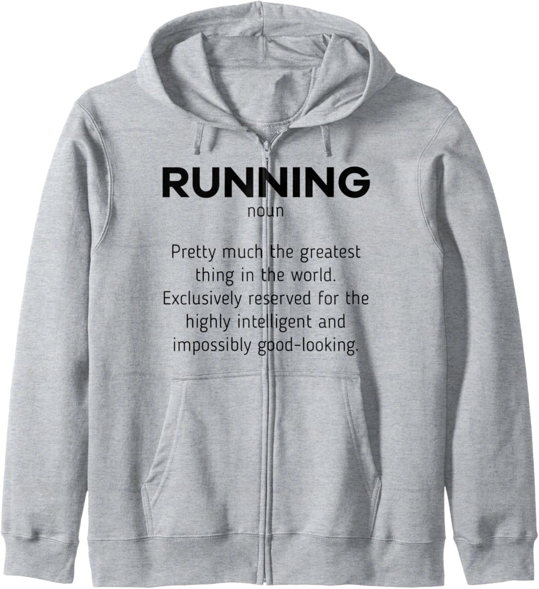Laufen Definition Lustiges Marathon Läufer Jogger Geschenk Kapuzenjacke