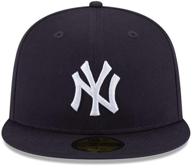 New Era Team Side Patch 59Fifty Cap NY Yankees Dunkelblau Weiss, Size:7 1/2