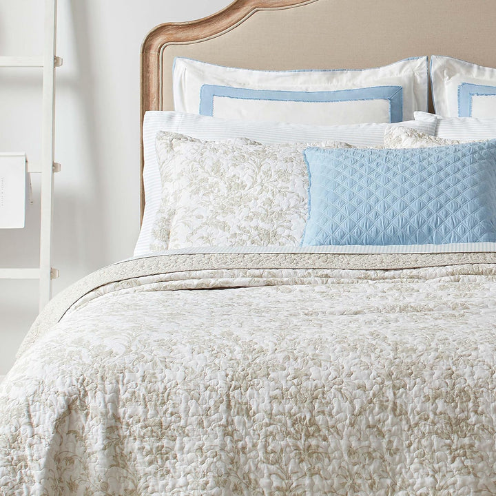 Laura Ashley Home Amberley Collection Steppdecken-Set, 100% Baumwolle, atmungsaktiv und leicht, wend