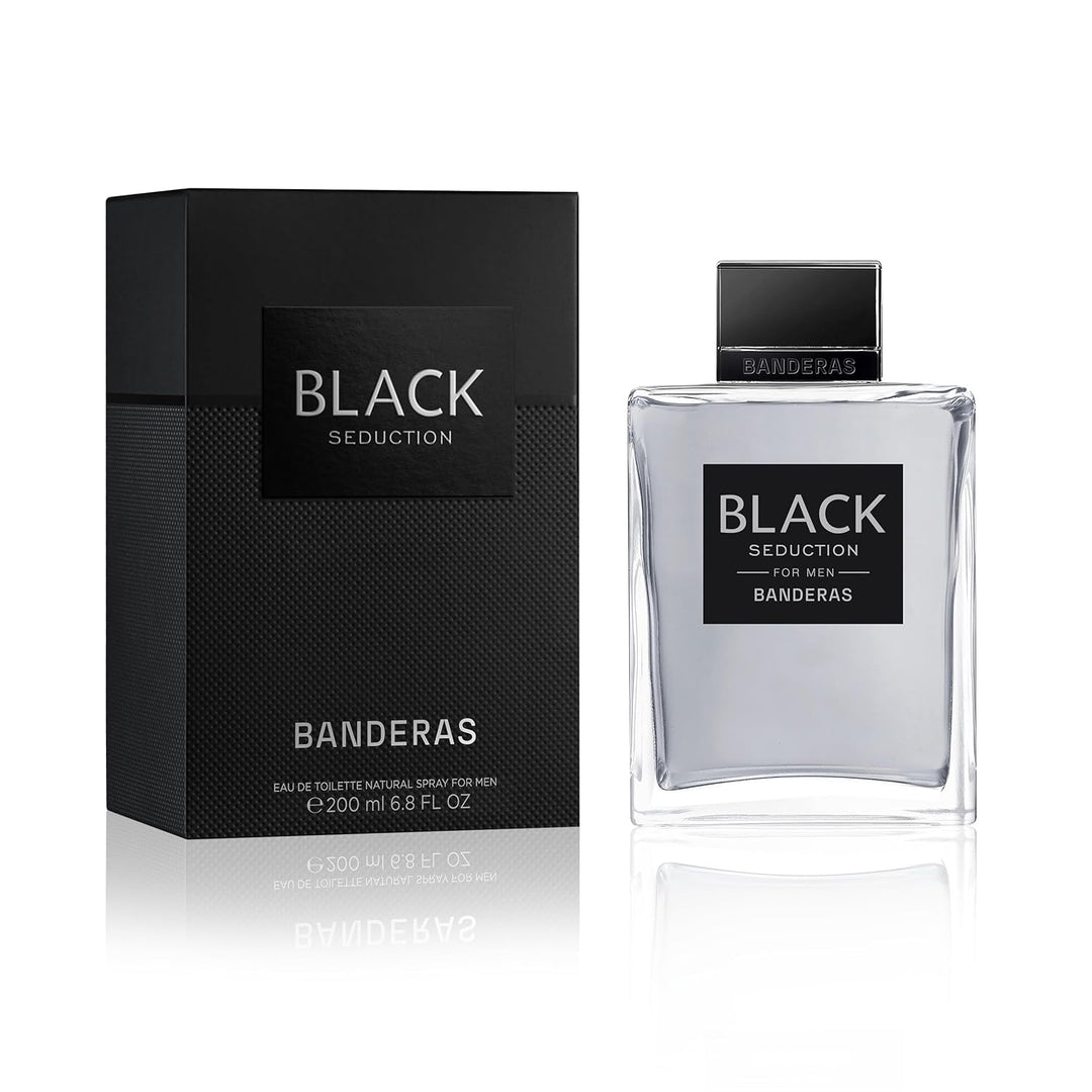 Antonio Banderas Seduction in Black Eau De Toilette 200 ml (man) 200 ml (1er Pack), 200 ml (1er Pack