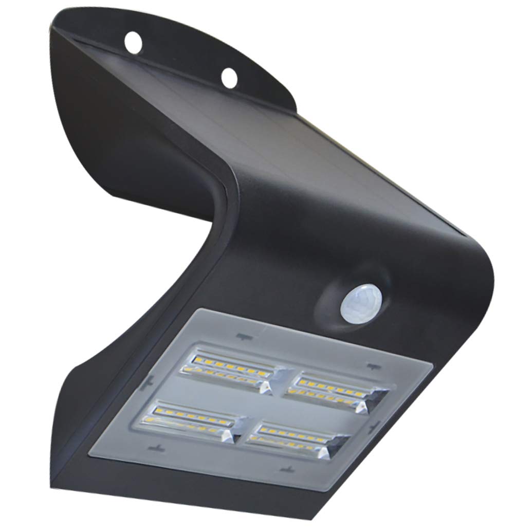 Proventa | LED Solar Aussenleuchte mit Bewegungsmelder | Li-Ionen-Akku | 3,2 W | 400 Lumen | IP65 |