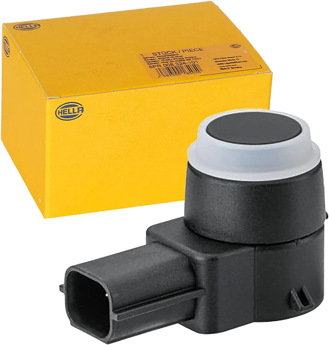 HELLA 6PX 358 141-851 Sensor, Einparkhilfe - 3-polig - gesteckt - überlackierbar - mit Befestigungsr
