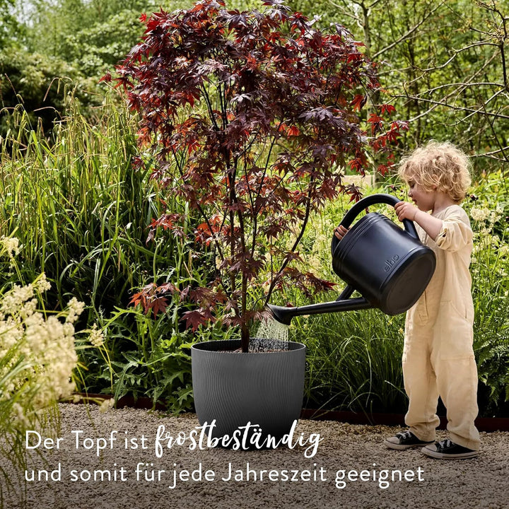 elho Sereh Round 47 - Flower Pot for Indoor and Outdoor Use - 100% Recycled Plastic - Diameter 47.0