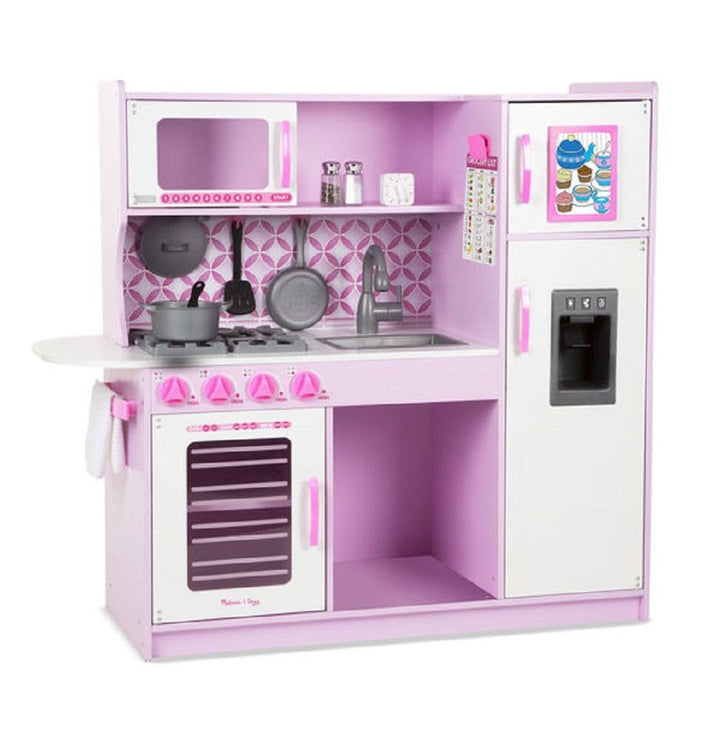 Melissa &amp; Doug 14002 Rosarote Chefkochküche aus Holz Chefkochküche - Rosarot, Chefkochküche - Rosaro