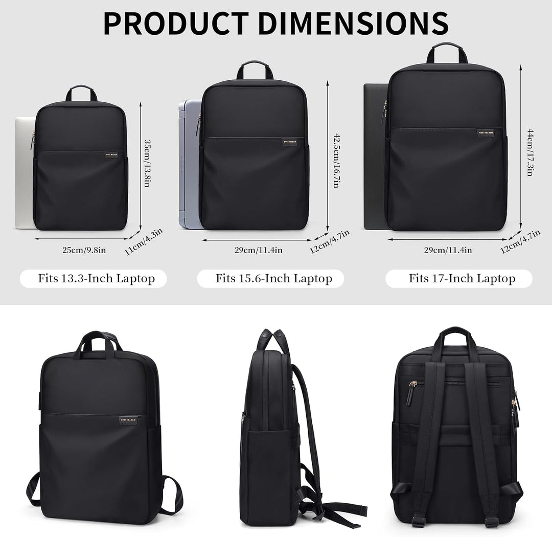 GOLF SUPAGS Rucksack Damen Handgepäck mit Laptopfach &amp; Anti Diebstahl Tasche, 15.6 Zoll Laptop Rucks