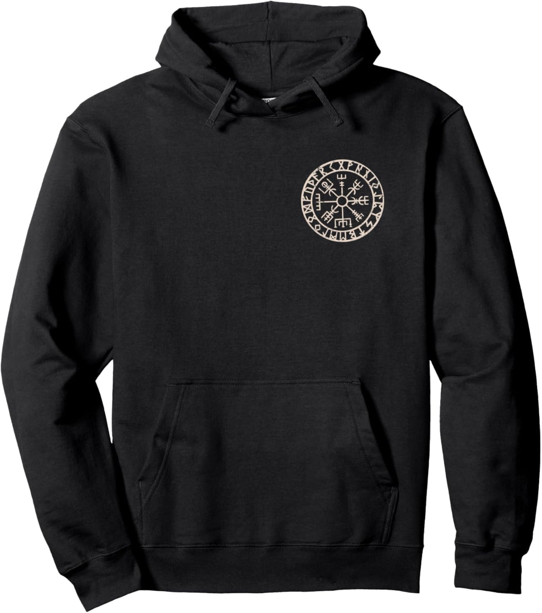Nordische Mythologie Odin Wolf Valhalla (Zurück) Pullover Hoodie