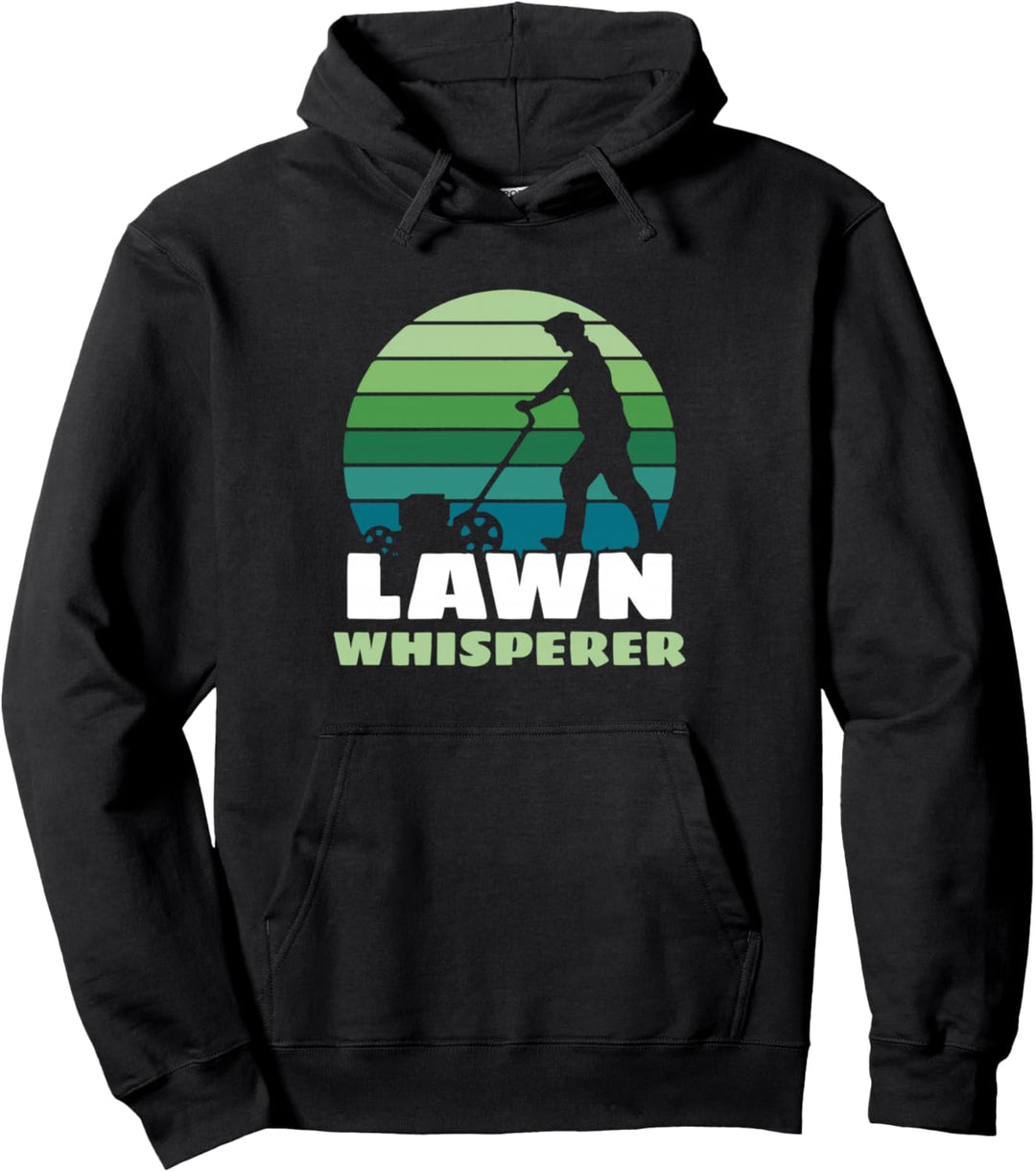 Rasenflüsterer Rasen Rasenmäher Gras Rasenmähen Pullover Hoodie