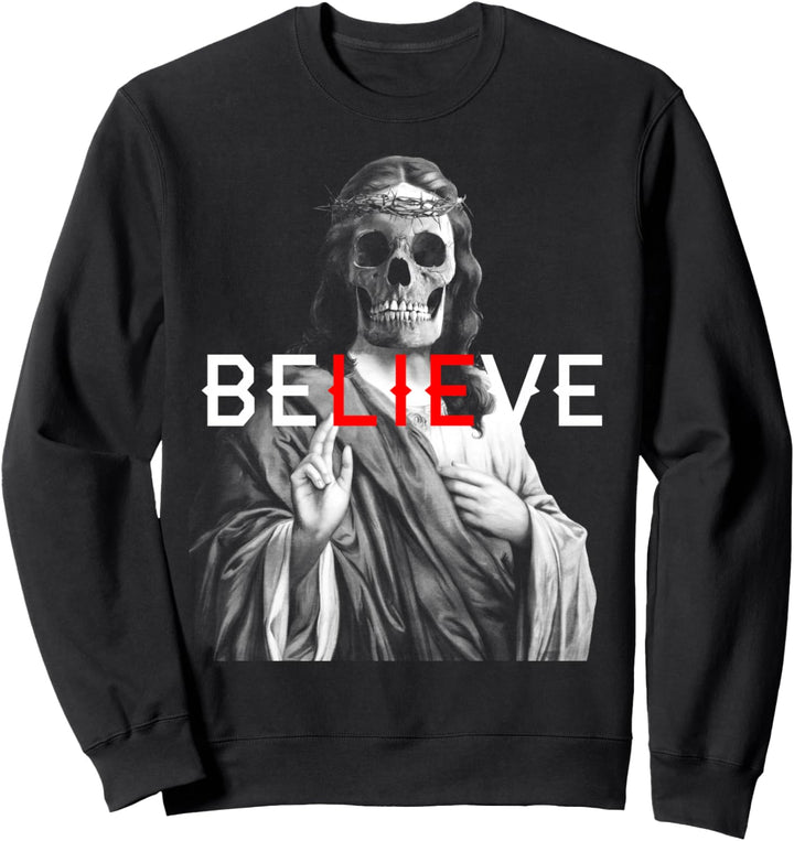Blackcraft Antichrist Jesus Skull Glaube Satan Atheist Sweatshirt