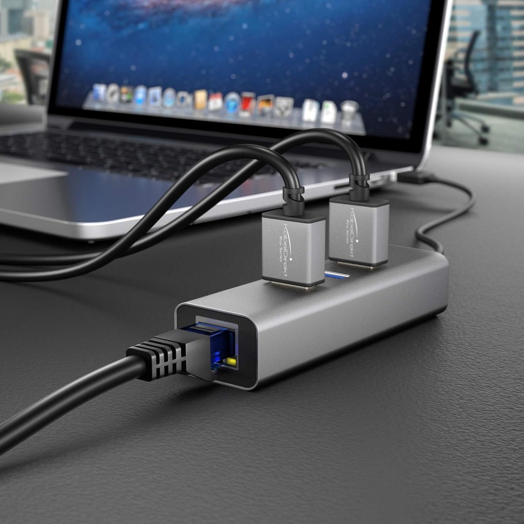KabelDirekt – 5X 20m – Netzwerkkabel, Ethernet, LAN &amp; Patch Kabel (überträgt maximale Glasfaser Gesc
