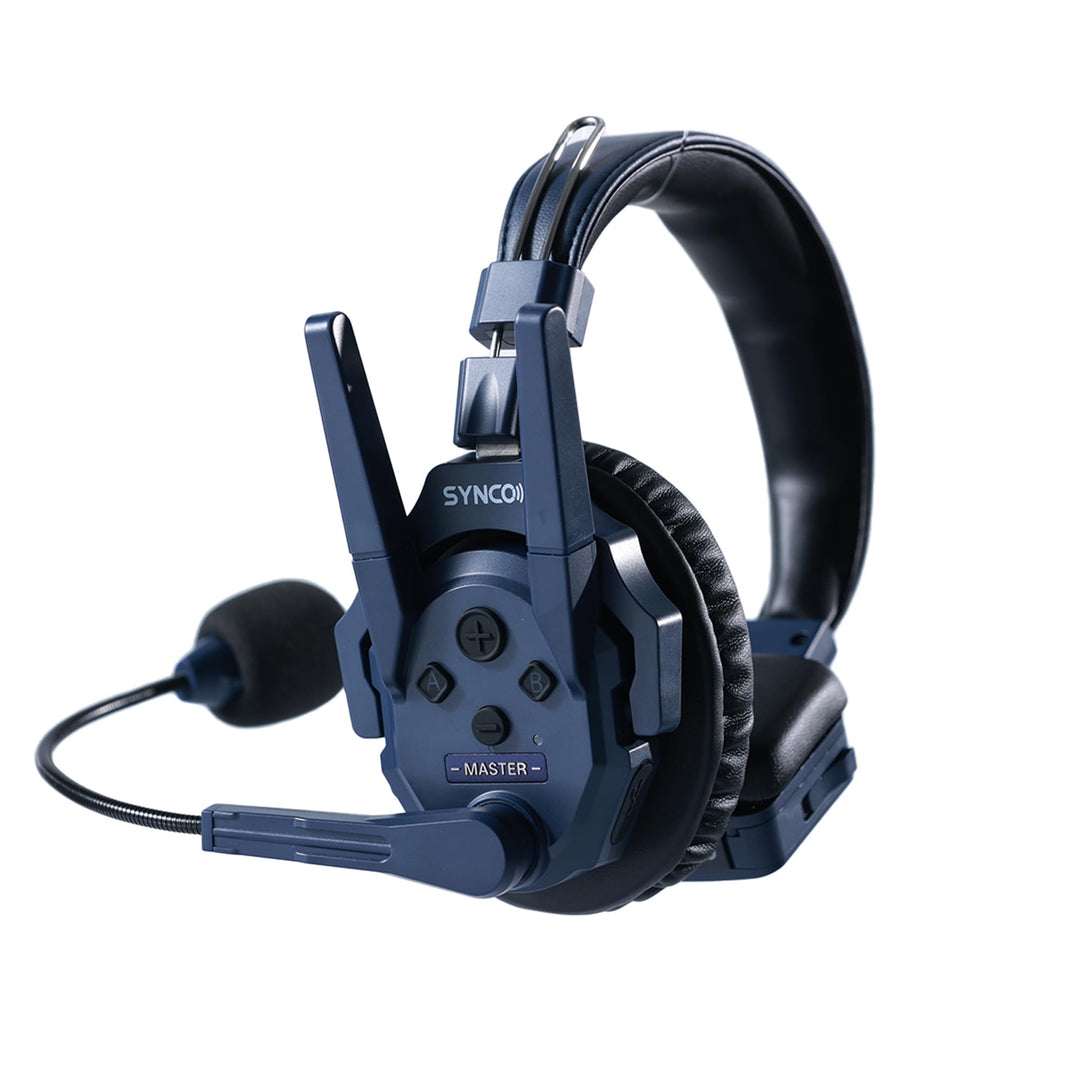 SYNCO Xtalk Master Wireless Intercom Headset System, 2,4 GHz Full-Duplex, 500 m Reichweite, Masterfr