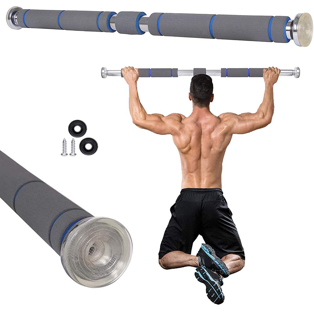 Pro Klimmzugstange, 80 bis 130 cm, Fitnessstange, Wandbefestigung zur Stärkung der Muskeln &amp; eine ko