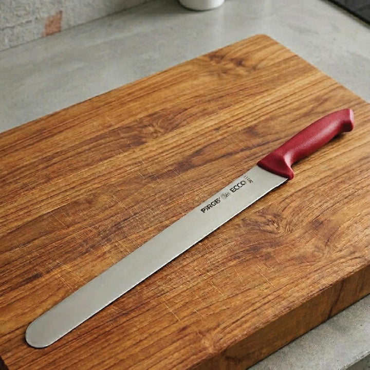 Pirge Ecco Dönermesser 55 cm Rot - Aufschnittmesser - Schärfstes Döner Langmesser - Schneidemesser -