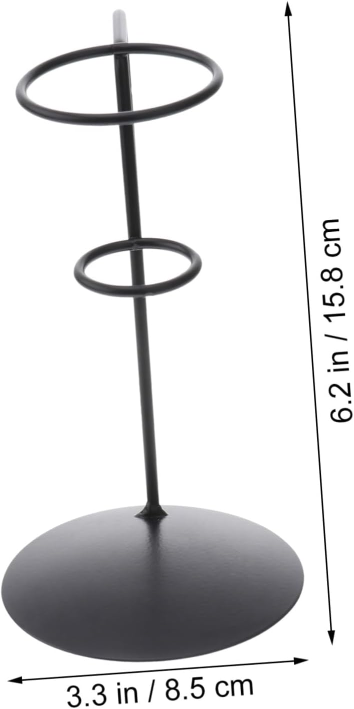 BESTonZON Eisständer Cupcake Displayhalter Schmiedeeisen 1 Stück Schwarz Eistütenhalter Präsentation