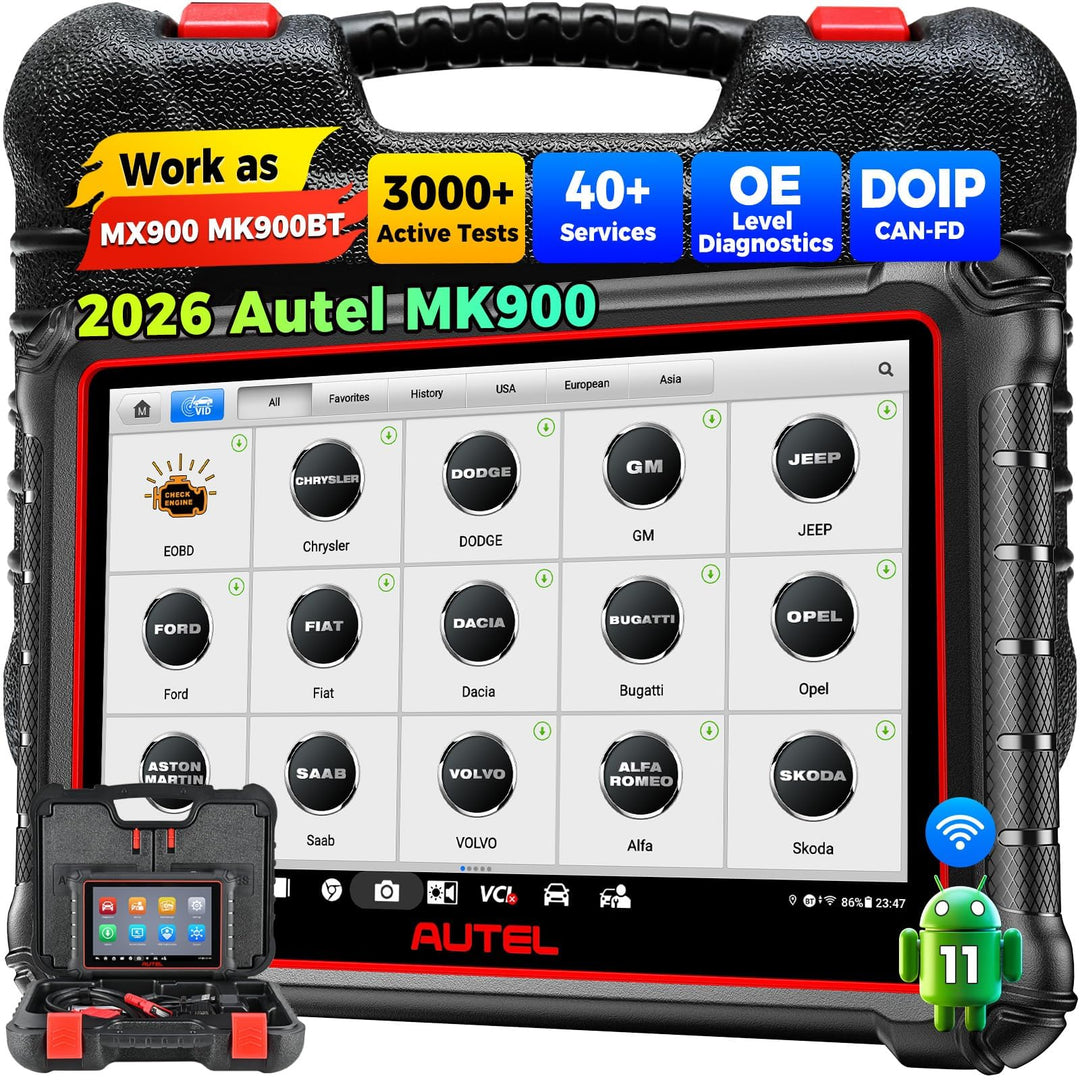 Autel MaxiCOM MK900 OBD2 Diagnosegerät Auto: 2026 Bidirektional Wie MK900BT KFZ Diagnosegerät, Upgra