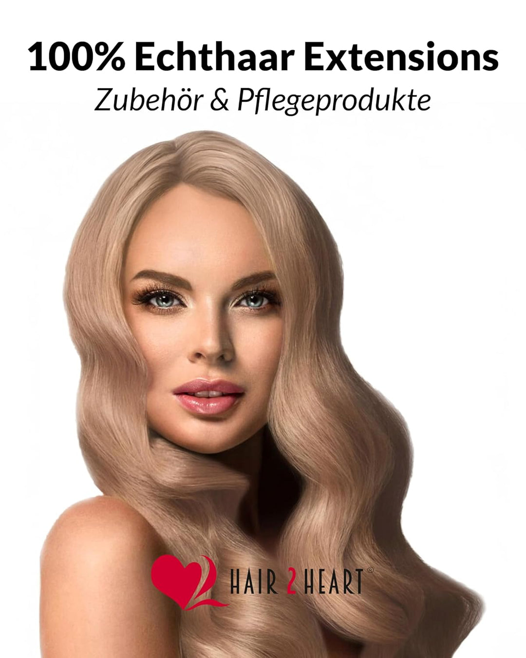 hair2heart Extensions Echthaar Bondings Glatt - 50 Strähnen 0.5g 30cm Honigblond #12 Honigblond 30cm
