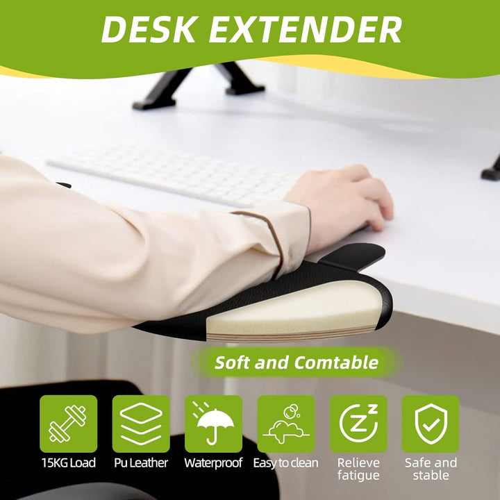 Giecy Ergonomics Schreibtisch Erweiterung,Faltbare handgelenkauflage,Ellbogen Rmauflage,Computer Tas