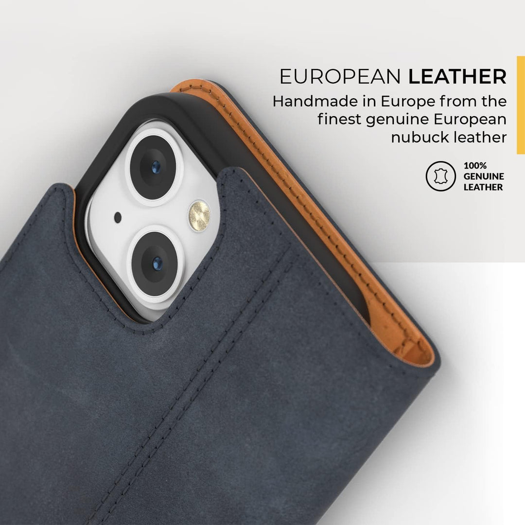 Snakehive iPhone 13 Hülle Leder | Stylische Handyhülle mit Kartenhalter &amp; Standfuss | Handyhülle Sch