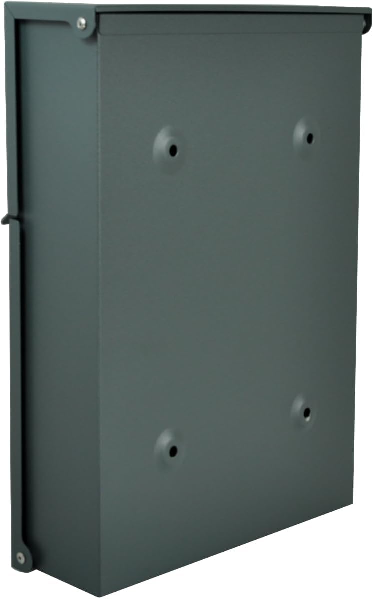 Designer Briefkasten Wandbriefkasten Postkasten ohne Zeitungsfach Anthrazitgrau Matt RAL 7016 Mini 3