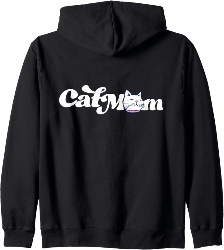 Cat Mom funny Katze Mutter lustige Katze Person Design Kapuzenjacke